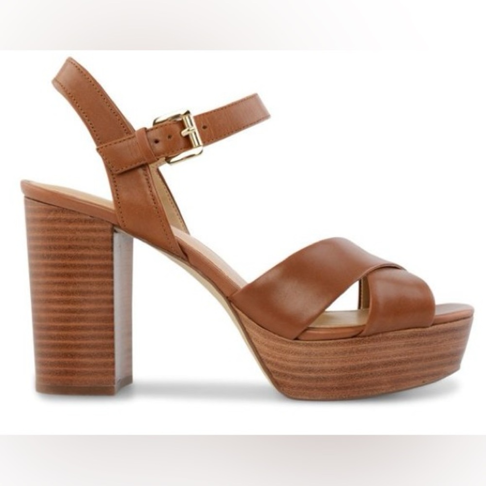 🍁MICHAEL KORS🍂DIVIA LEATHER PLATFORM